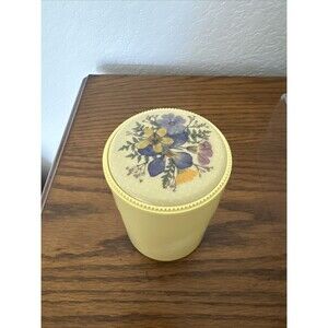 Vintage Hallmark Containers Boxes Jewelry Trinket Flower  Yellow Wildflowers
